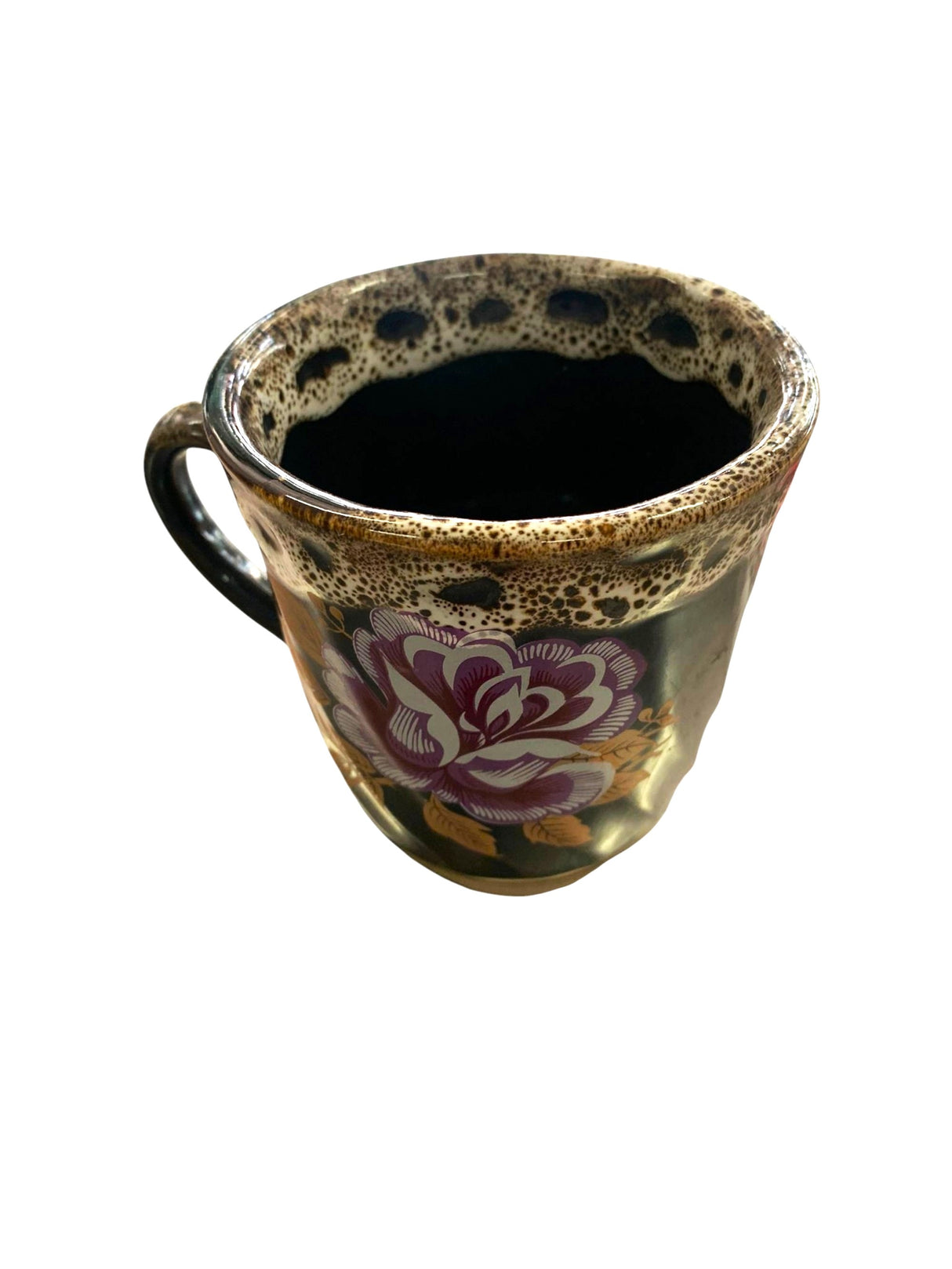 Cana ceramica maro Floral , 300 ml
