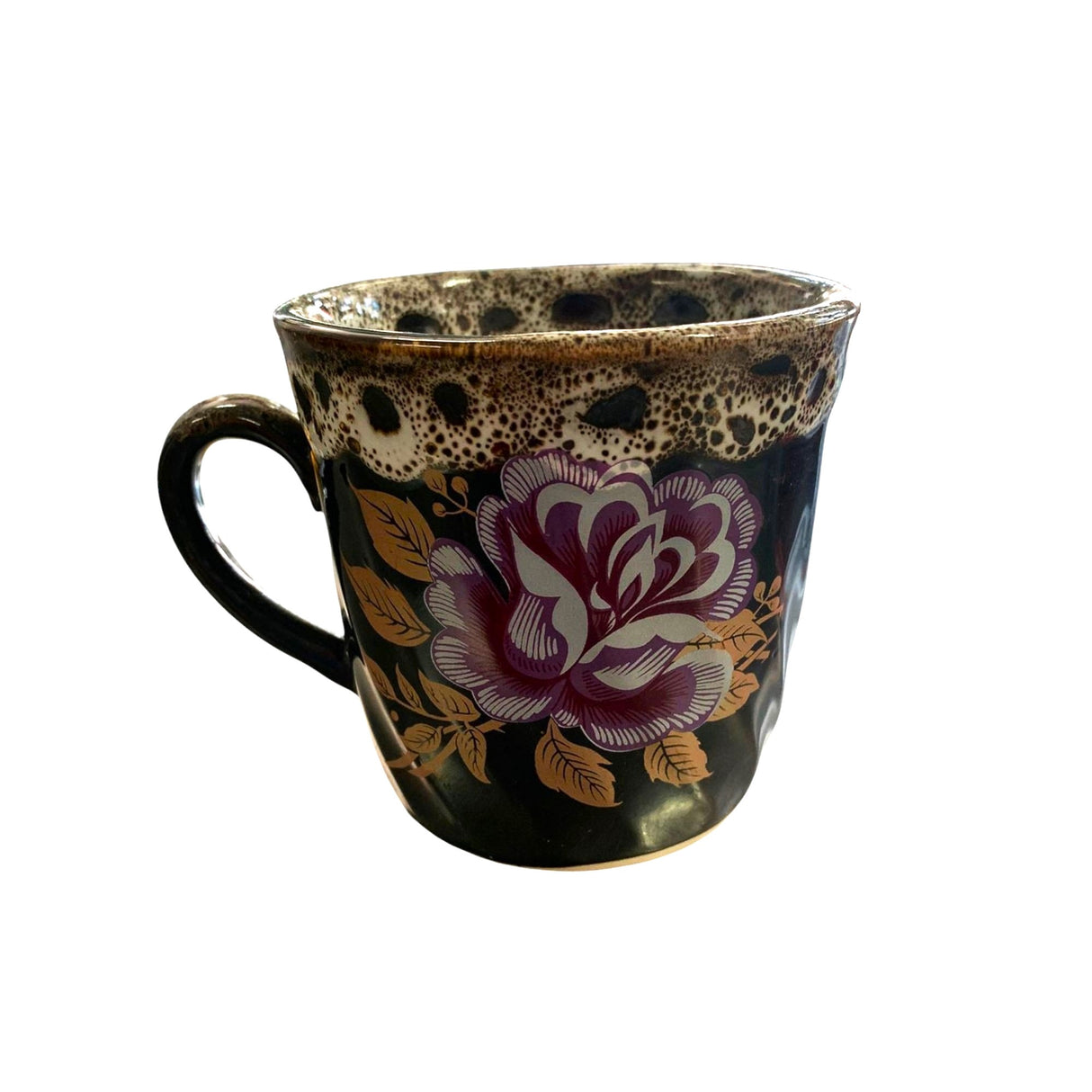 Cana ceramica maro Floral , 300 ml