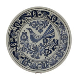 Farfurie Decorativa din ceramica de Corund,Pictata Manual, 13 cm / 24 cm