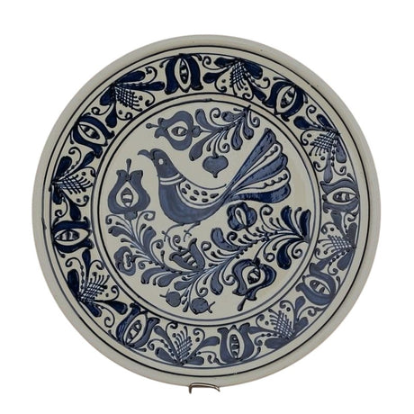 Farfurie Decorativa din ceramica de Corund,Pictata Manual, 13 cm / 24 cm