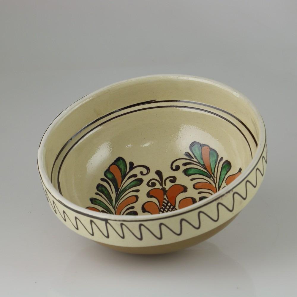 Castron Ceramica , pictat manual , 16*7 cm,700 ml