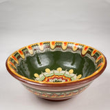 Castron din Ceramica, pictat manual, Multicolor, 14.5 cm
